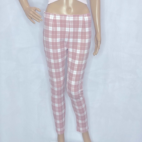 PRINCESS POLLY CHECK SLIM PANTS - Picture 2 of 3